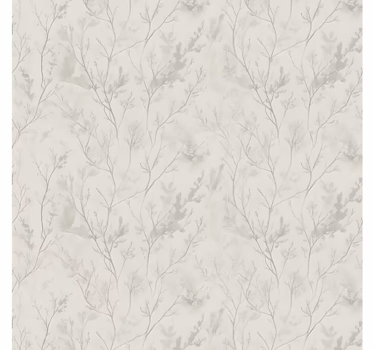 Cortina roller cocina patrón floral de invierno - TenVinilo