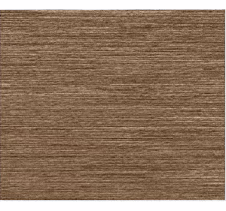Cortina roller comedor efecto tejido marrón - TenVinilo