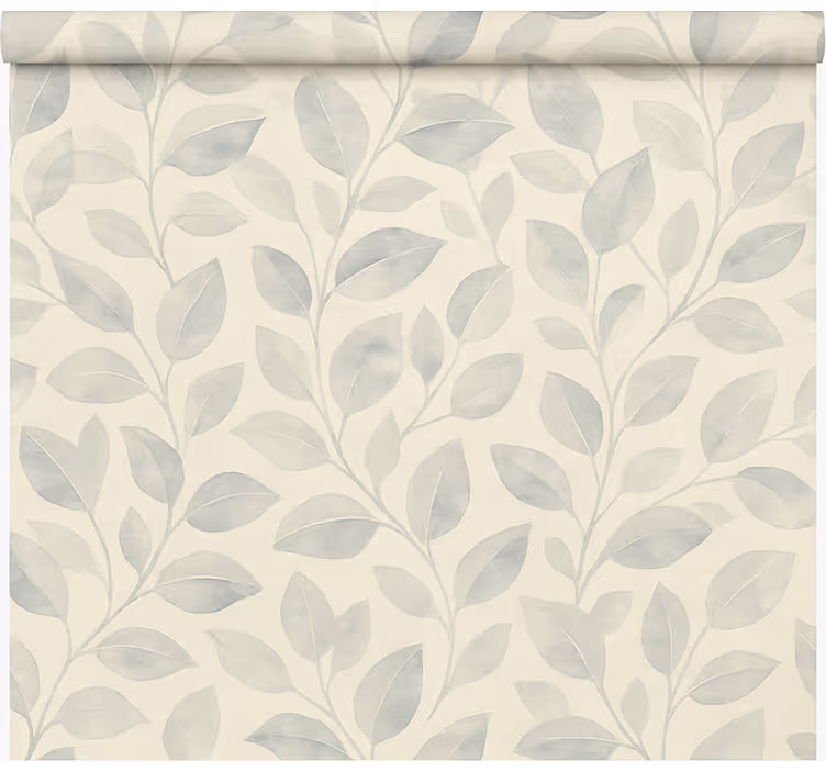 Cortina roller oficina flor azul claro - TenVinilo