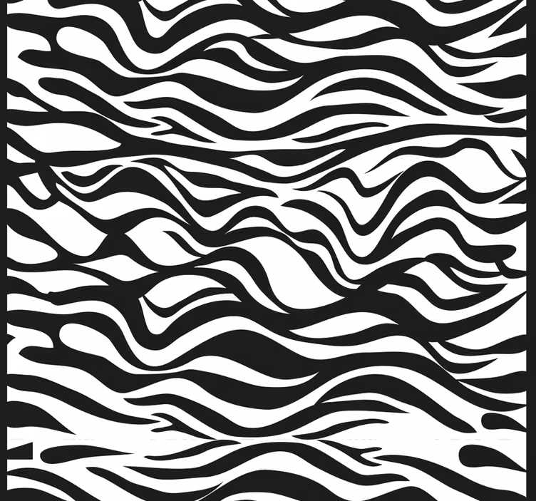 Cortina roller despacho patrón de rayas zebra - TenVinilo