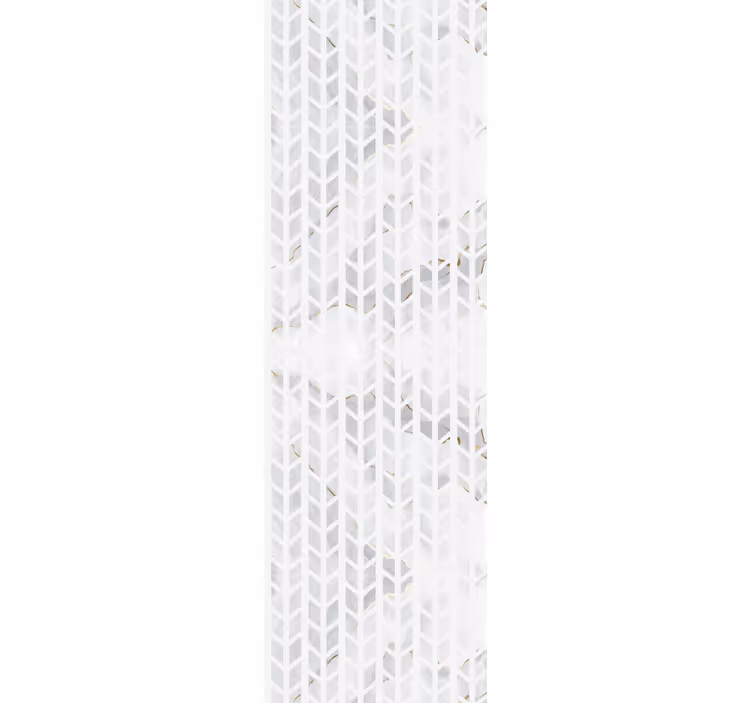 Cortina roller comedor azulejos de mármol dorado - TenVinilo