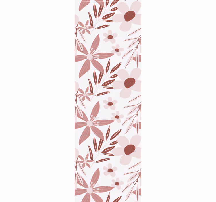 Cortina roller comedor flores margarita rosa - TenVinilo