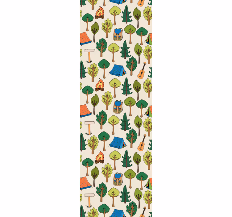 Cortina roller infantil accesorios de camping - TenVinilo