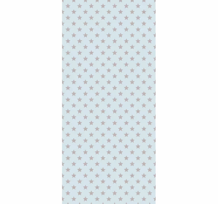 Cortina roller infantil fondo azul con estrellas grises - TenVinilo