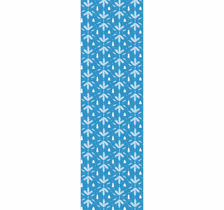 Cortina roller infantil estilo nórdico azul folk - TenVinilo