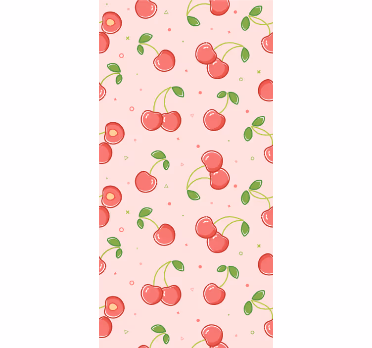 Cortina roller infantil cerezos rosados - TenVinilo