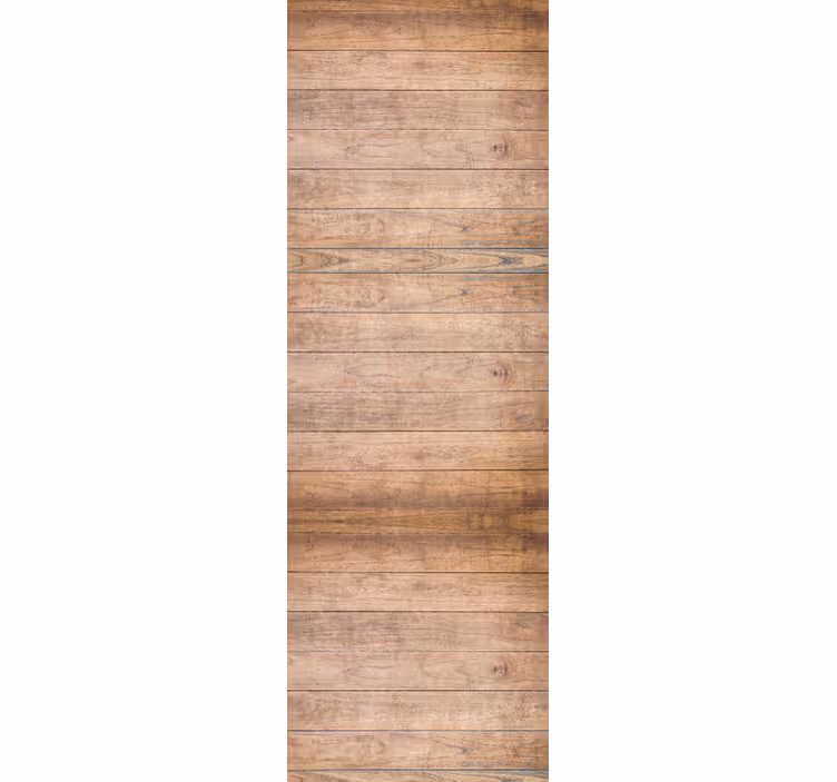 Cortina roller oficina tablones de madera rústica horizontal - TenVinilo