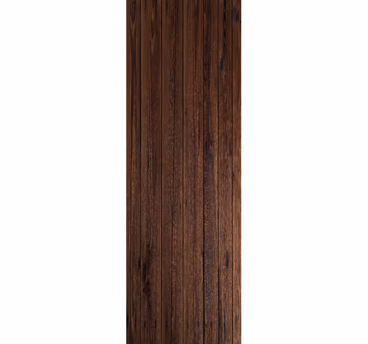 Cortina roller oficina tablones de madera rústica marrón - TenVinilo