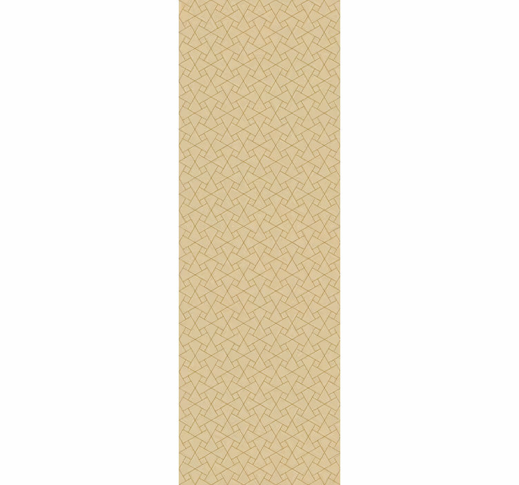 Cortina roller oficina gris gráfico y beige - TenVinilo