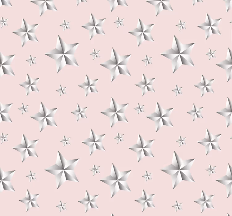 Cortina roller juvenil estrellas blancas fondo rosa - TenVinilo