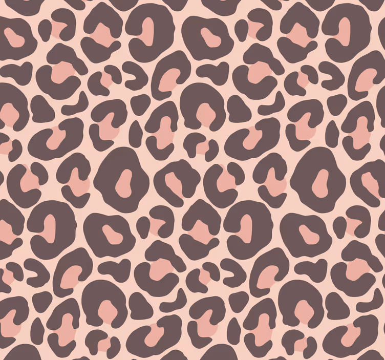 Cortina roller juvenil estampado de leopardo rosa - TenVinilo