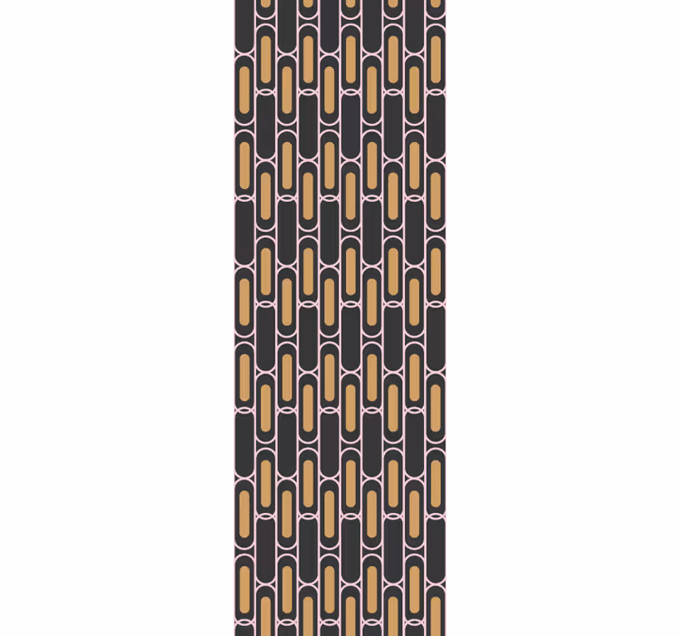 Cortina roller moderno disposición de líneas geométricas - TenVinilo