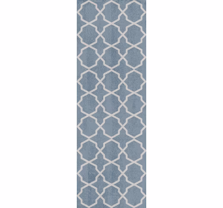 Cortina roller moderno diseño azul elegante - TenVinilo