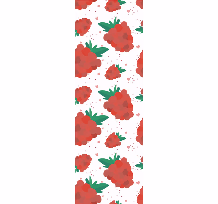 Cortina roller moderno berries acuarela con manchas - TenVinilo