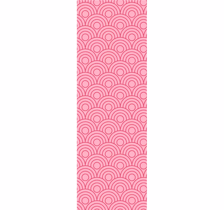 Cortina roller moderno forma rosa claro y oscuro - TenVinilo