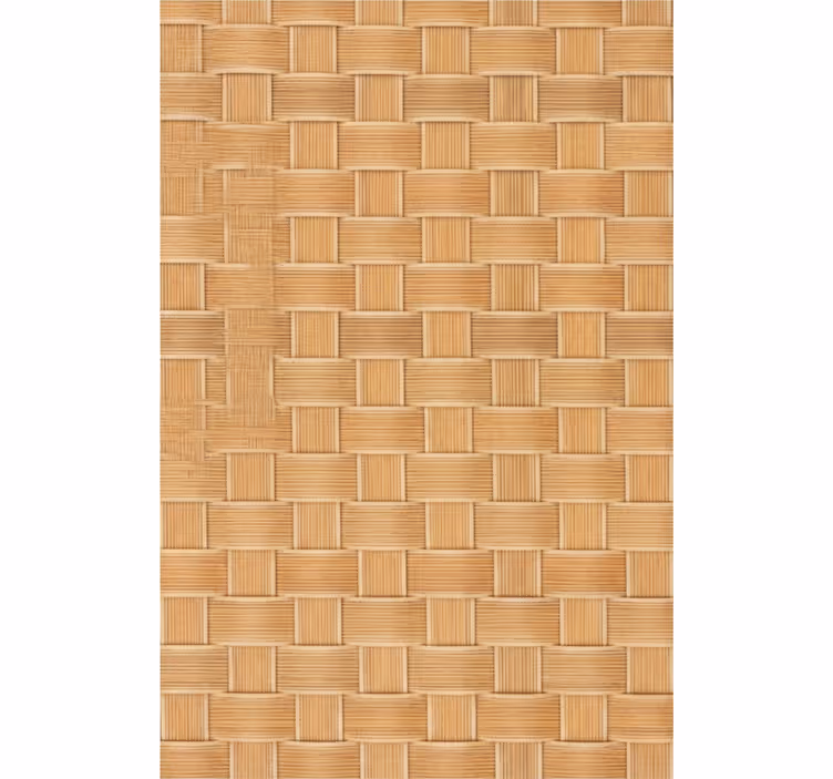 Cortina roller textura patrón de mimbre natural - TenVinilo