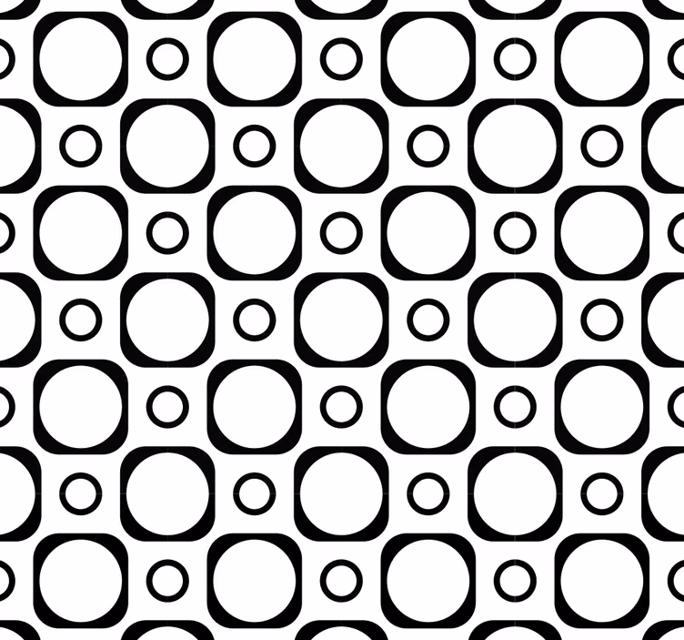 Cortina roller negra azulejos blanco y negro baño - TenVinilo