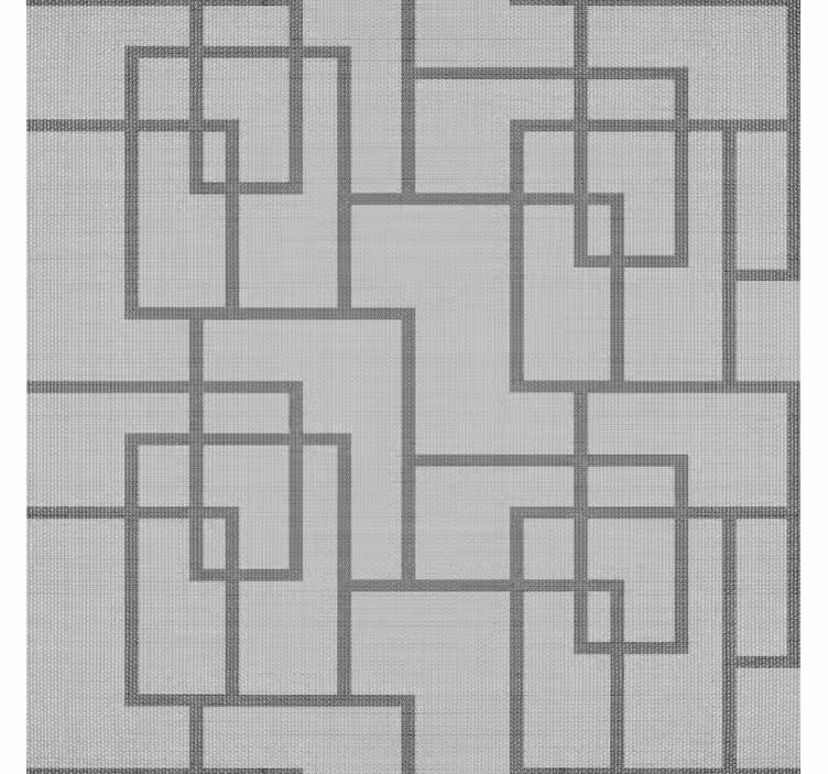 Cortina roller gris líneas geométricas grises - TenVinilo