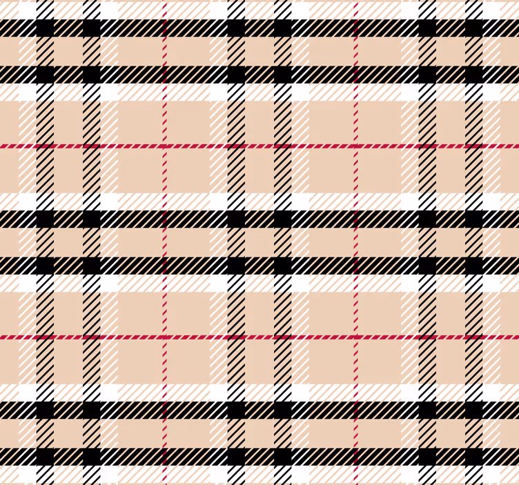 Cortina roller rosa tartán burberry - TenVinilo