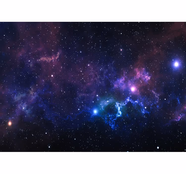 Cortina roller living comedor universo con mil estrellas - TenVinilo
