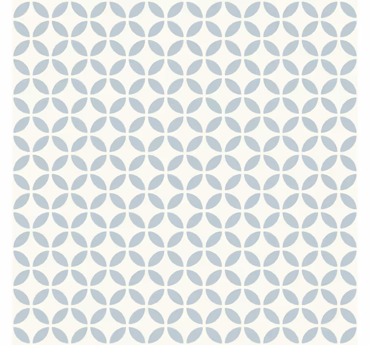Cortina roller azul diseño de patrones circulares - TenVinilo