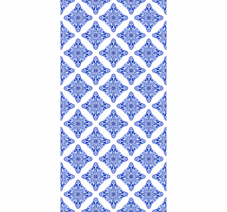Cortina roller azul estampada azul - TenVinilo