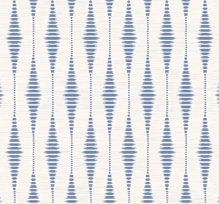 Cortina roller azul ikat rabaul azul y beige - TenVinilo