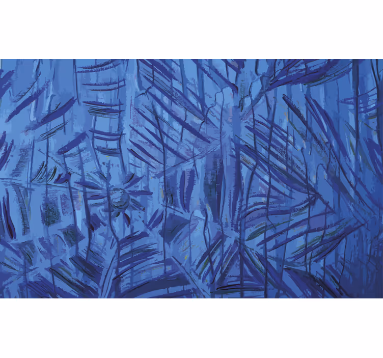 Cortina roller azul telaraña de tinta azul - TenVinilo
