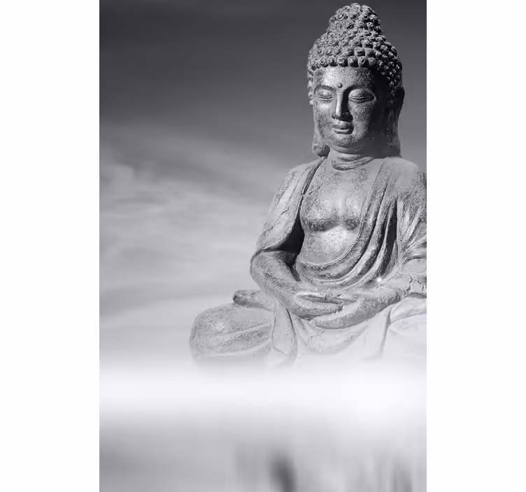 Cortina roller living comedor buda zen - TenVinilo