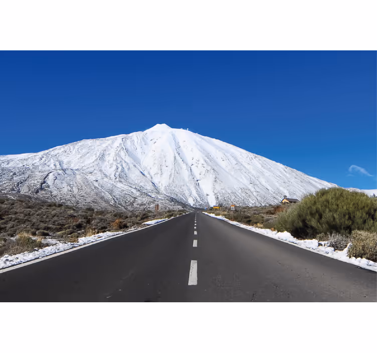 Cortina roller living comedor carretera al teide - TenVinilo