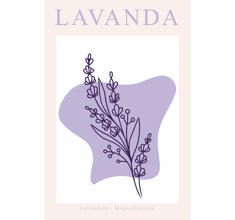 Cortina roller living comedor lavanda minimalista - TenVinilo