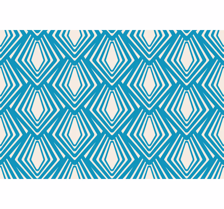 Cortina roller living comedor diseño abstracto azul - TenVinilo