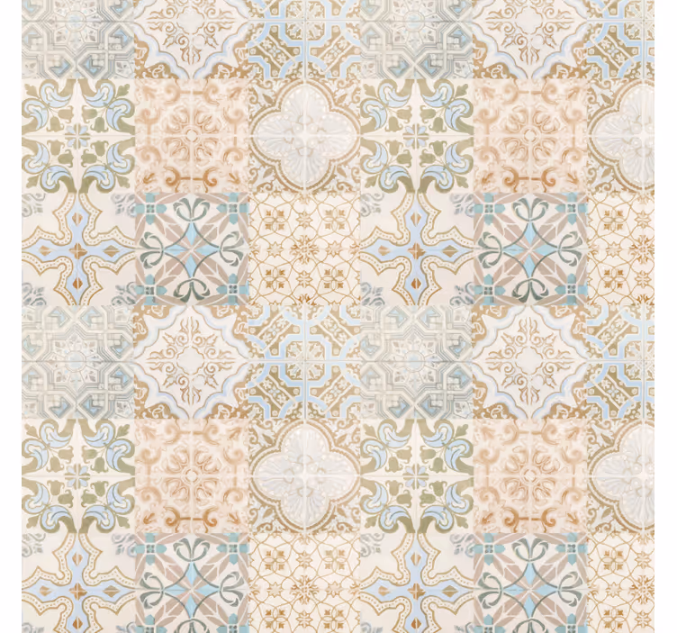 Cortina roller beige estilo antiguo español - TenVinilo