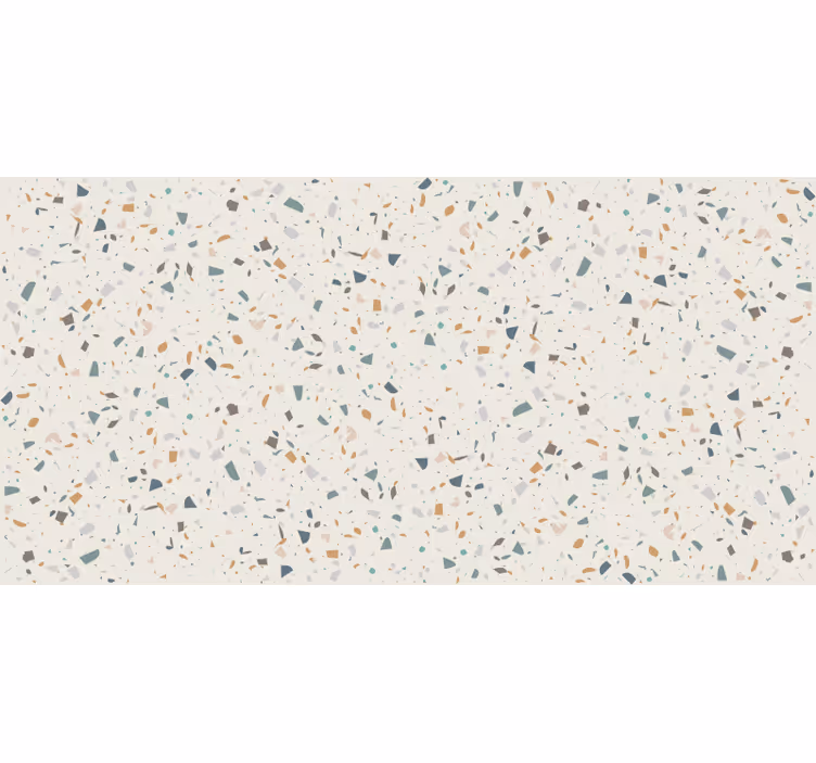 Cortina roller beige diseño de terrazo beige - TenVinilo