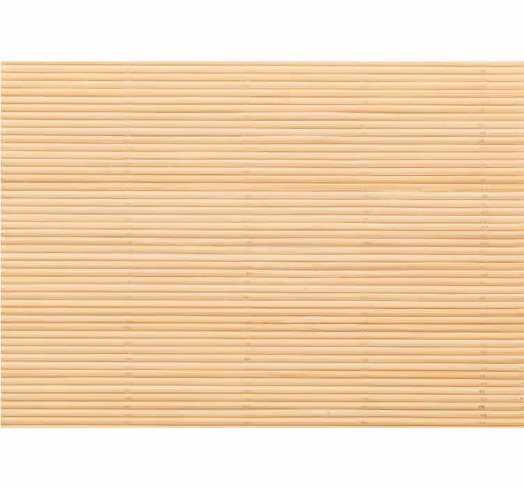 Cortina roller beige patrón imitación bambú - TenVinilo