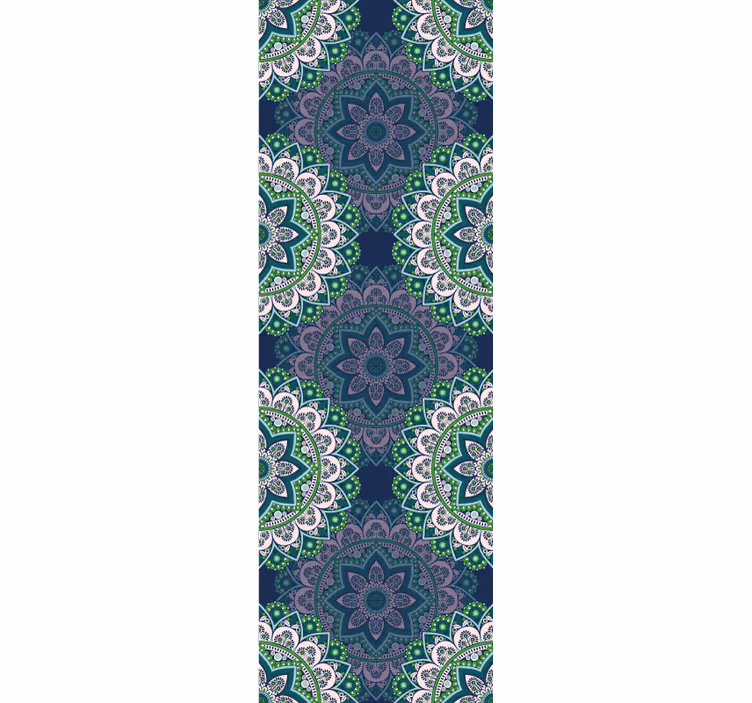 Cortina roller vintage mandala de cristal manchado - TenVinilo