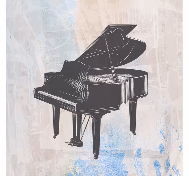 Cortina roller living comedor pintura shabby chic piano - TenVinilo