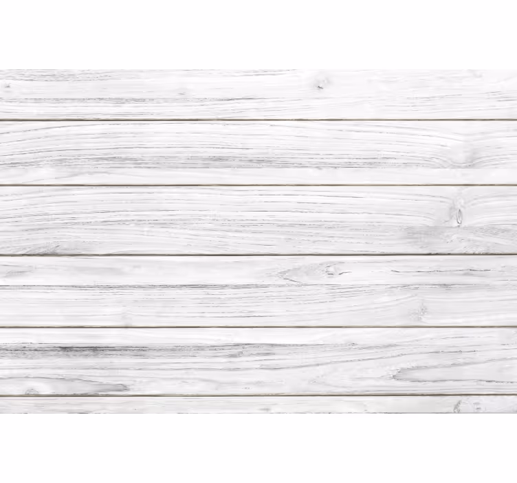 Cortina roller blanca y alfombra vinílica madera blanca - TenVinilo