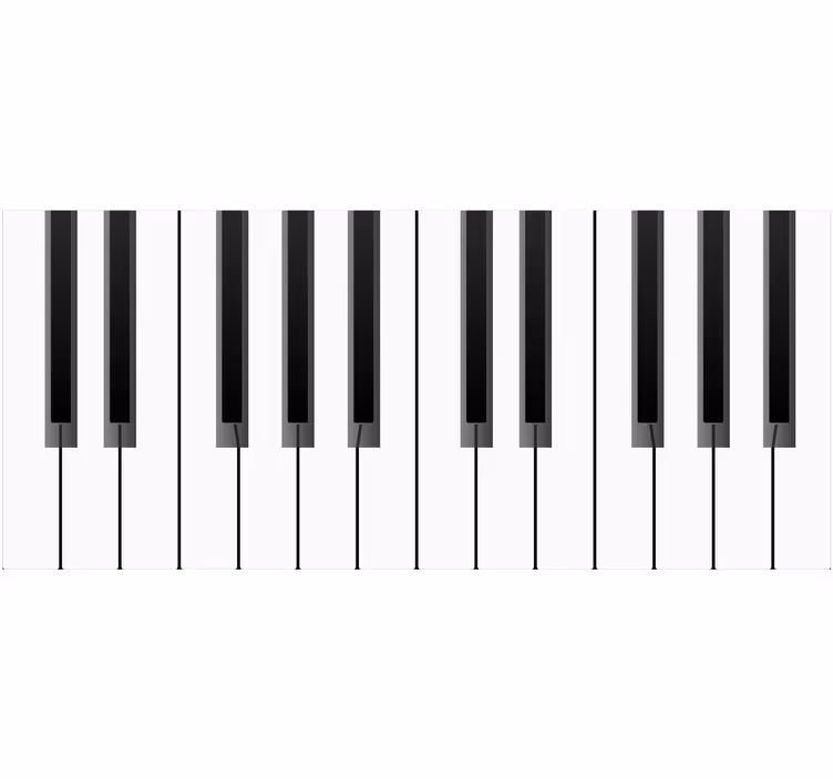 Cortina roller blanca piano grande - TenVinilo