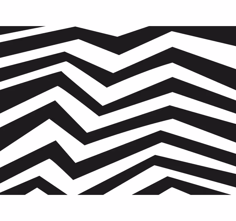Cortina roller habitación zig zag - TenVinilo
