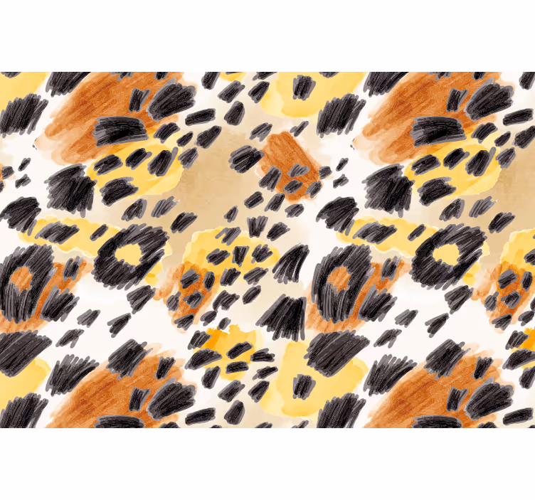 Cortina roller habitación estampado de felinos - TenVinilo