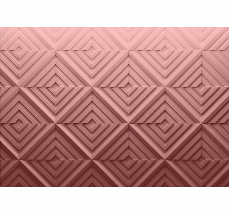 Cortina roller habitación abstracción geométrica rosa - TenVinilo