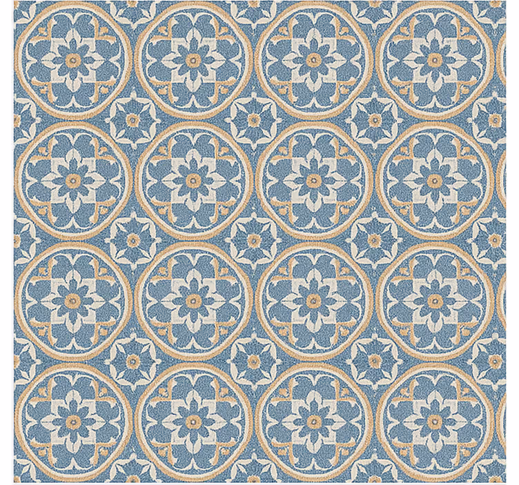 Cortina roller living comedor azulejo estilo mate - TenVinilo