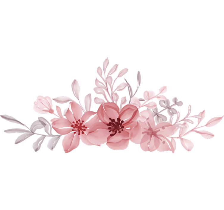 Cortina roller habitación flores rosas - TenVinilo