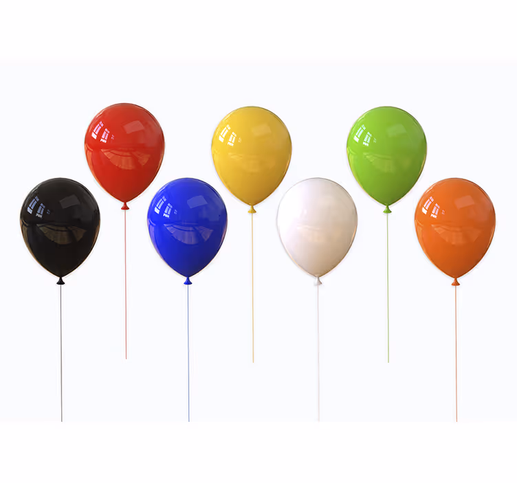 Cortina roller infantil globos 3d realistas - TenVinilo