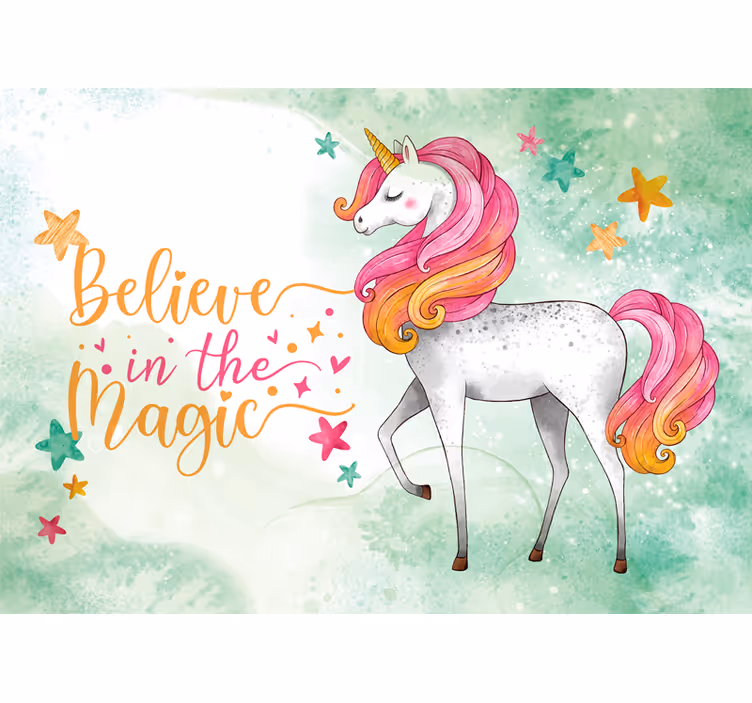 Cortina roller infantil eres un unicornio mágico - TenVinilo