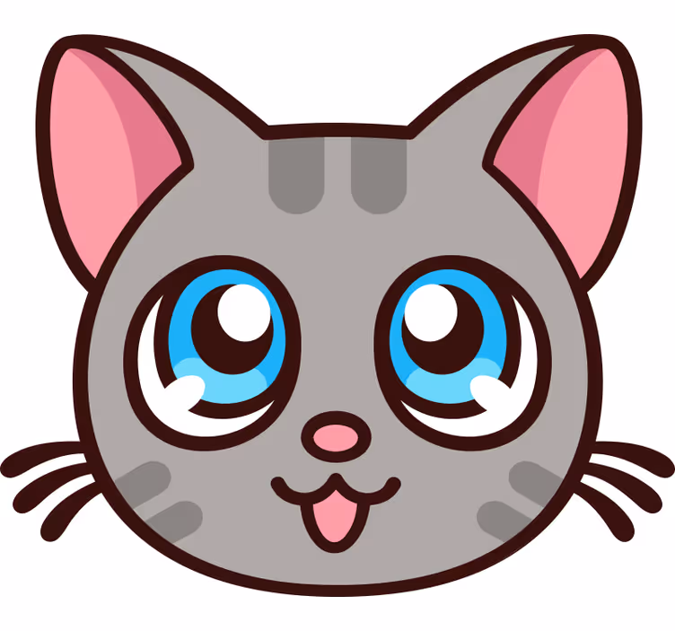 Cortina roller infantil gato anime lindo - TenVinilo