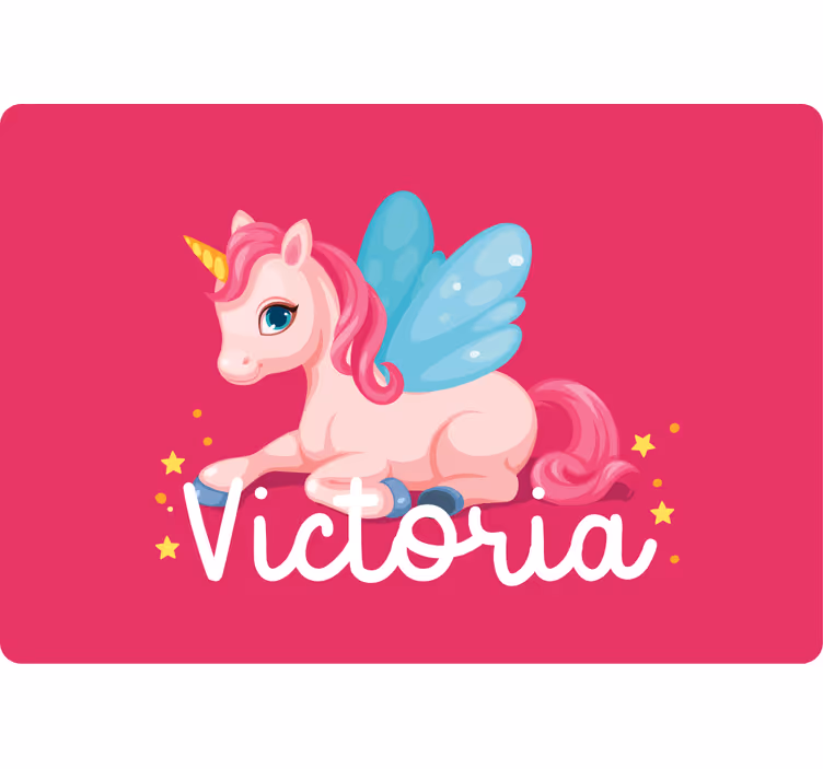 Cortina roller infantil unicornio rosa divertido - TenVinilo