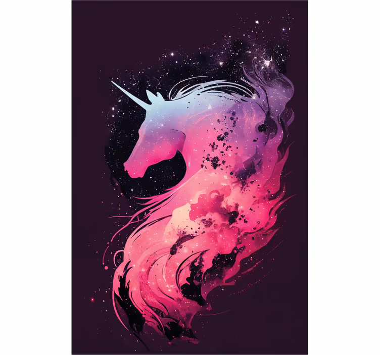 Cortina roller infantil unicornio galaxia - TenVinilo