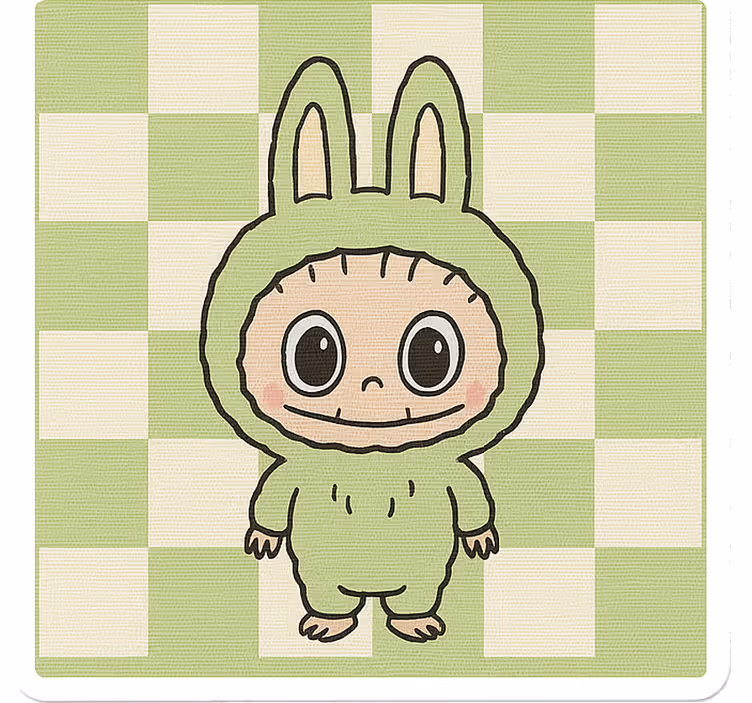 Cortina roller infantil muñeca monstruo en lienzo - TenVinilo